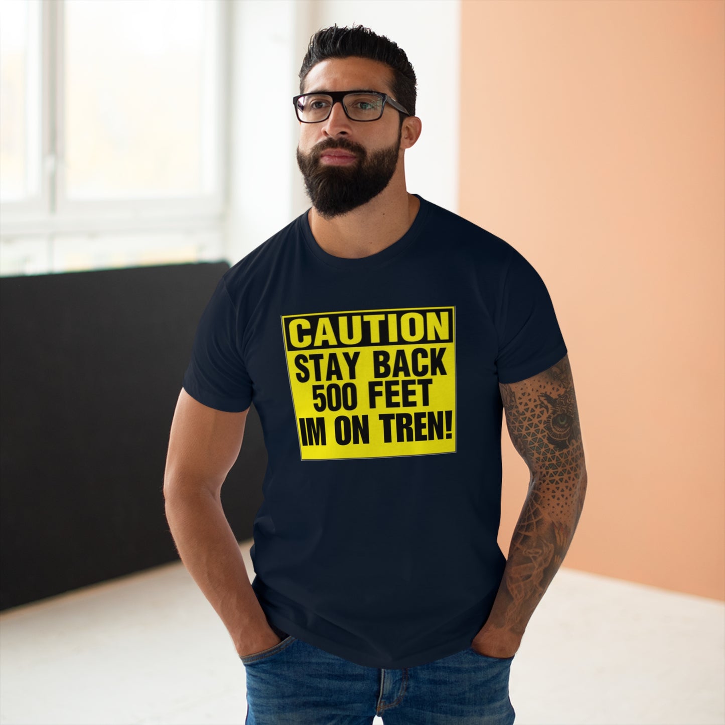 Stand Back Im on Tren Funny Gym T Shirt