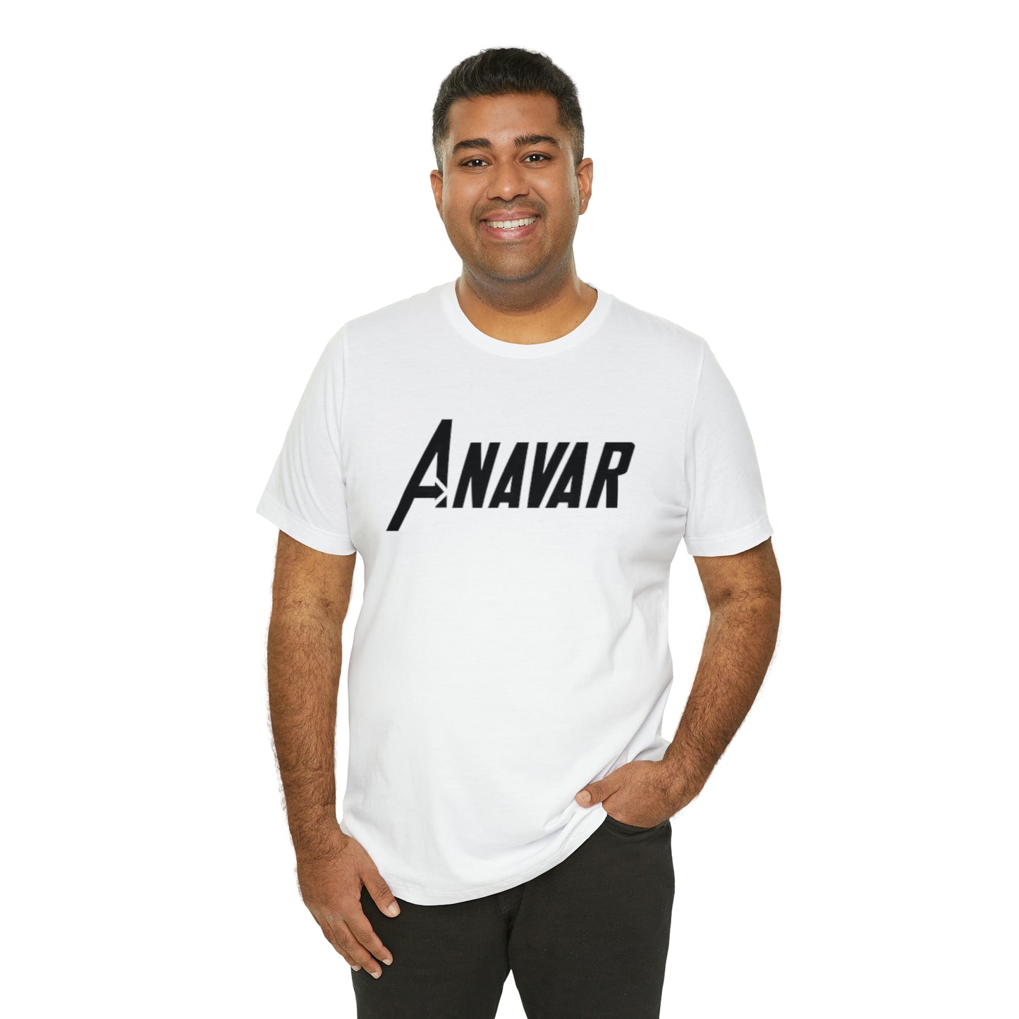 Anavar Gym T Shirt White/Black